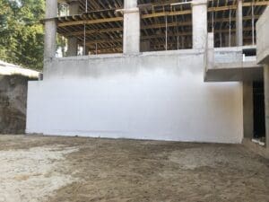 Улаштування гідроізоляції фундаменту багатоповерхового житлового будинку